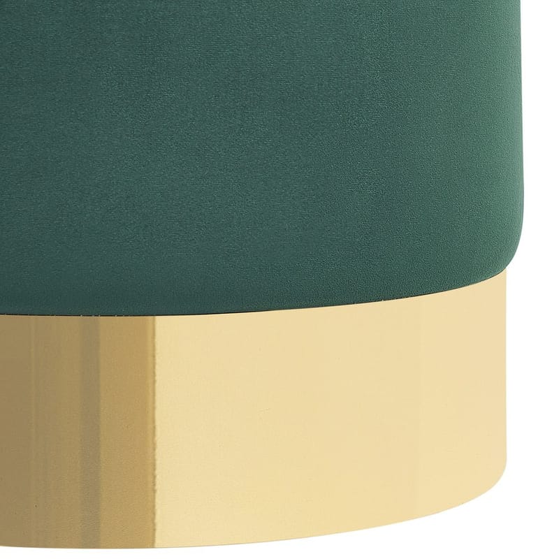 Puf Sophia - Grøn, guld - Møbler - Stole & lænestole - Taburet & skammel - Ottoman