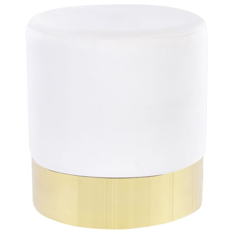 Puf Sophia, Hvid, guld