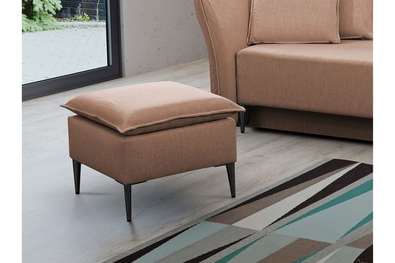 Staffin Fotpall 50 cm beige - Møbler - Stole & lænestole - Taburet & skammel - Puf