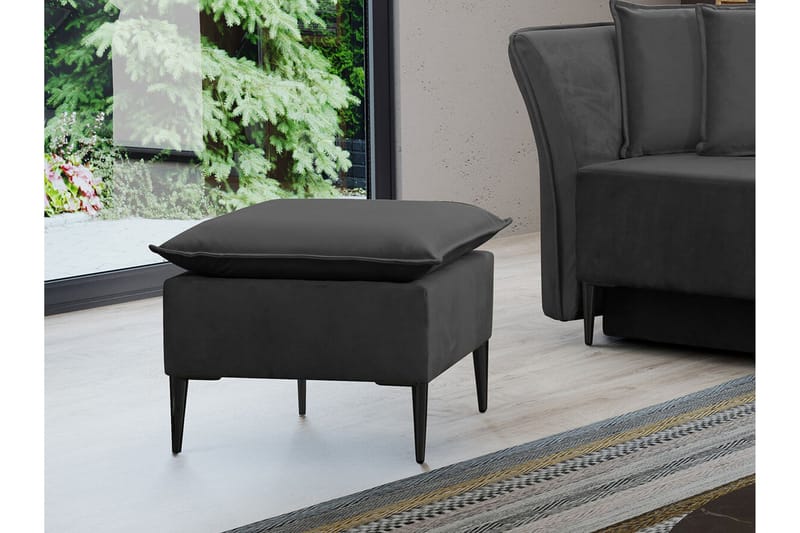 Staffin Fotpall 50 cm Dark grey - Møbler - Stole & lænestole - Taburet & skammel - Puf