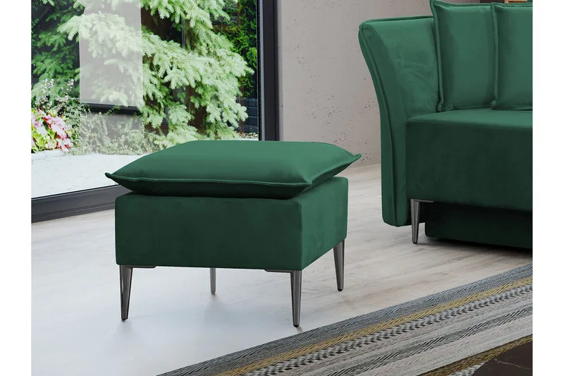 Staffin Fotpall 50 cm Green - Møbler - Stole & lænestole - Taburet & skammel - Puf