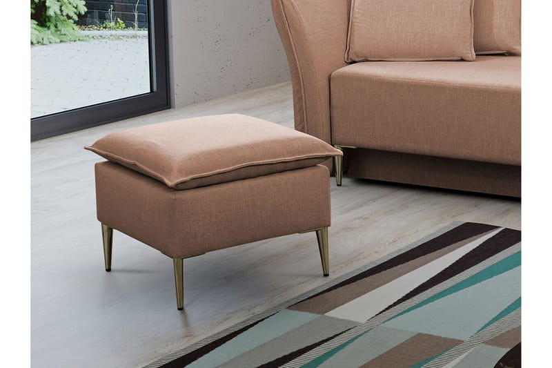 Staffin Fotpall 50 cm Light brown - Møbler - Stole & lænestole - Taburet & skammel - Puf