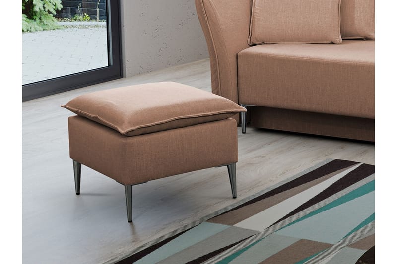 Staffin Fotpall 50 cm Light brown - Møbler - Stole & lænestole - Taburet & skammel - Puf