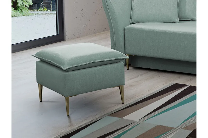 Staffin Fotpall 50 cm Light green - Møbler - Stole & lænestole - Taburet & skammel - Puf