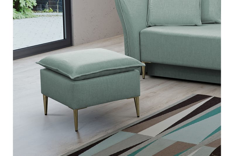 Staffin Fotpall 50 cm Light green - Møbler - Stole & lænestole - Taburet & skammel - Puf