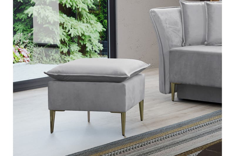 Staffin Fotpall 50 cm Ljusgrå - Møbler - Stole & lænestole - Taburet & skammel - Puf