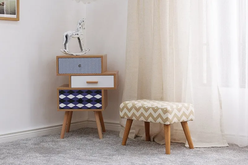 Takoma Fodskammel 30 | 50 cm - Brun - Møbler - Stole & lænestole - Taburet & skammel - Puf