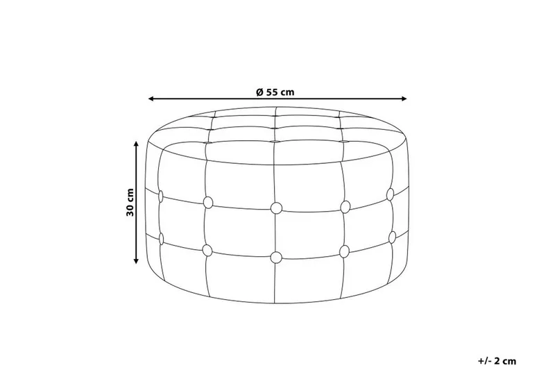 Tampa fodskammel 55 | 55 cm - Grå - Møbler - Stole & lænestole - Taburet & skammel - Puf