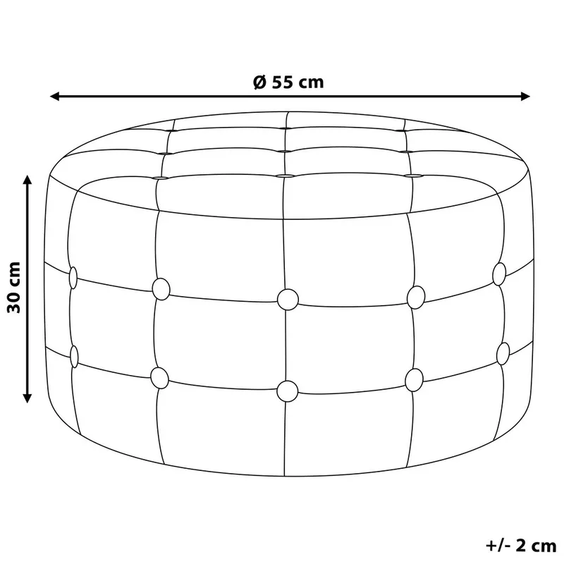 Puf Tampa - Sort - Møbler - Stole & lænestole - Taburet & skammel - Ottoman
