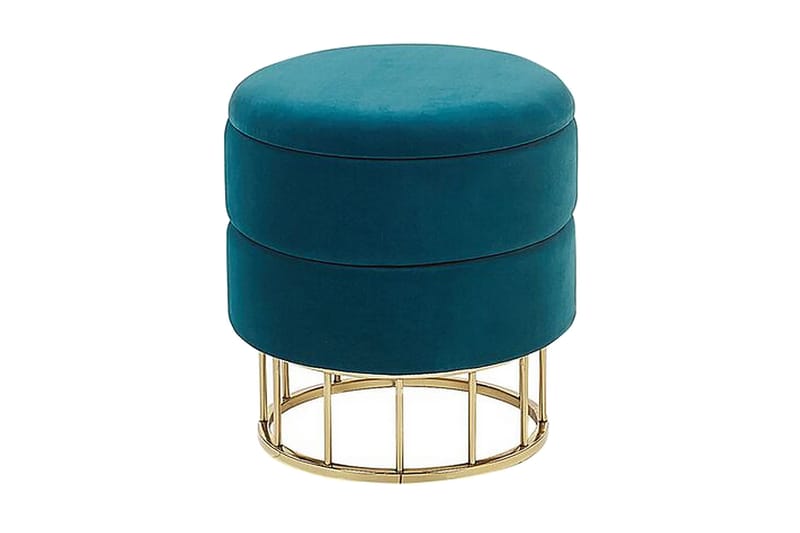 Tomakulla Fodskammel med Opbevaring, Blå