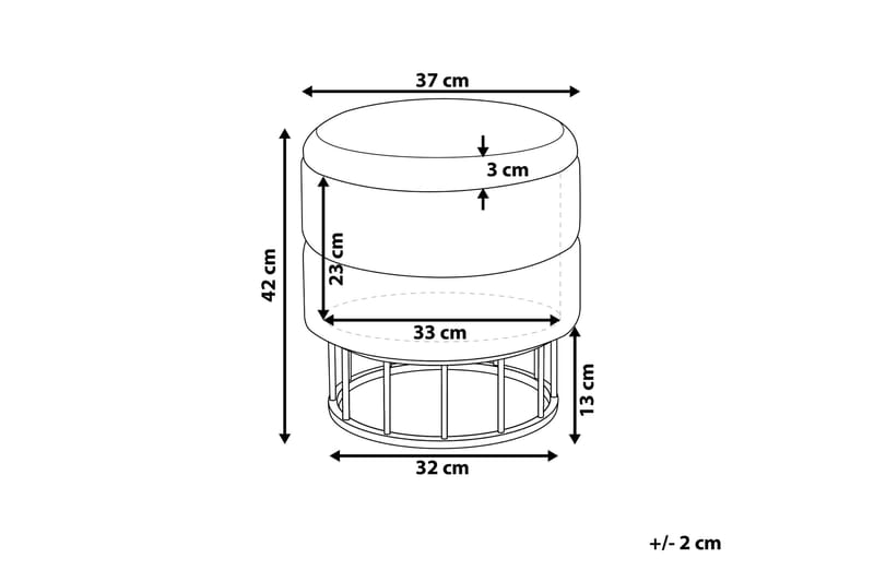 Tomakulla Fodskammel med Opbevaring - Blå - Møbler - Stole & lænestole - Taburet & skammel - Puf - Puf med opbevaring