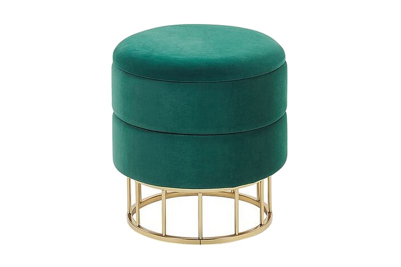 Tomakulla Fodskammel med Opbevaring, Grøn