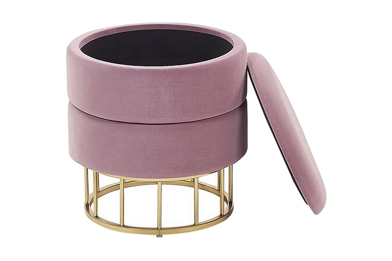 Tomakulla Fodskammel med Opbevaring - Lyserød - Møbler - Stole & lænestole - Taburet & skammel - Puf - Puf med opbevaring