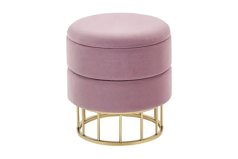 Tomakulla Fodskammel med Opbevaring, Lyserød