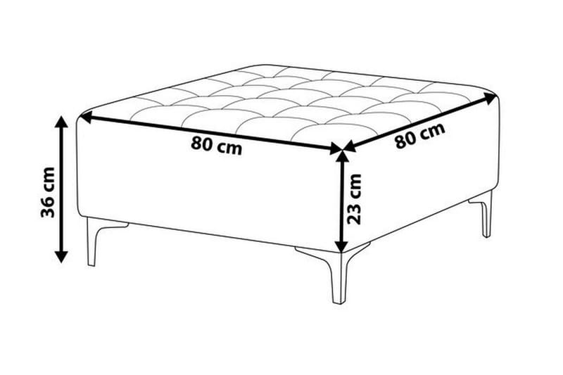 Toomey fodskammel - Grå - Puf