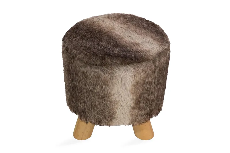 Topeka Fodskammel 33 | 33 cm, Brun