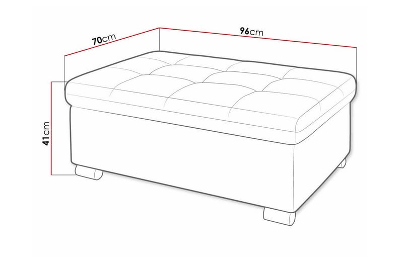 Trefor Fodskammel 70 cm - Møbler - Stole & lænestole - Taburet & skammel - Puf