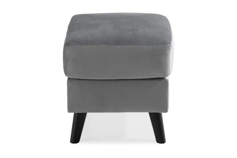 Trend Fodskammel - Lysegrå Velour - Møbler - Stole & lænestole - Taburet & skammel - Puf