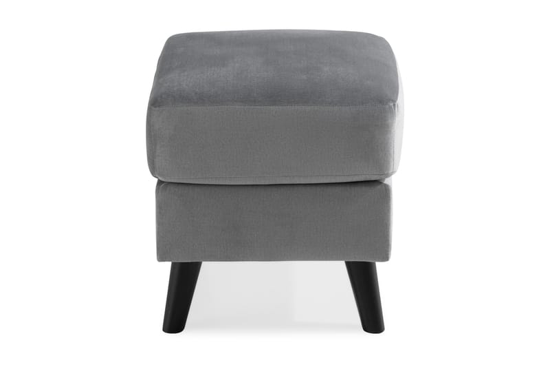 Trend Fodskammel - Lysegrå Velour - Møbler - Stole & lænestole - Taburet & skammel - Puf