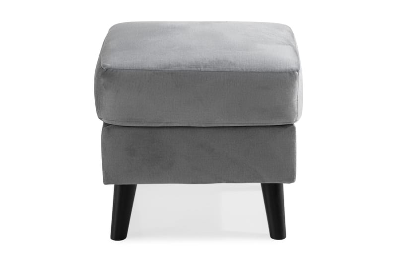 Trend Fodskammel - Lysegrå Velour - Møbler - Stole & lænestole - Taburet & skammel - Puf