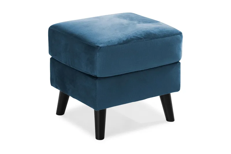 Trend Fodskammel, Midnatsblå Velour