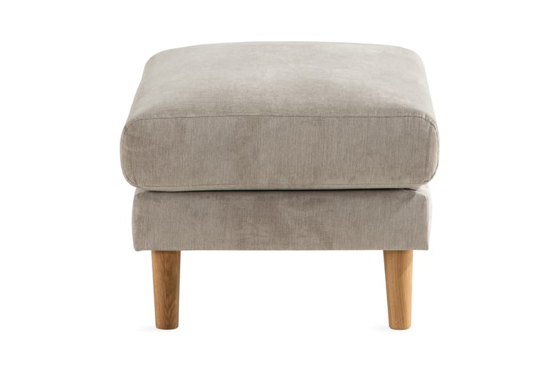 Trend Lyx Fodskammel - Beige/Eg - Møbler - Stole & lænestole - Taburet & skammel - Puf