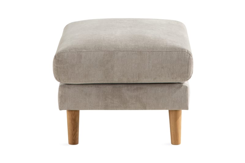 Trend Lyx Fodskammel - Beige/Eg - Møbler - Stole & lænestole - Taburet & skammel - Puf