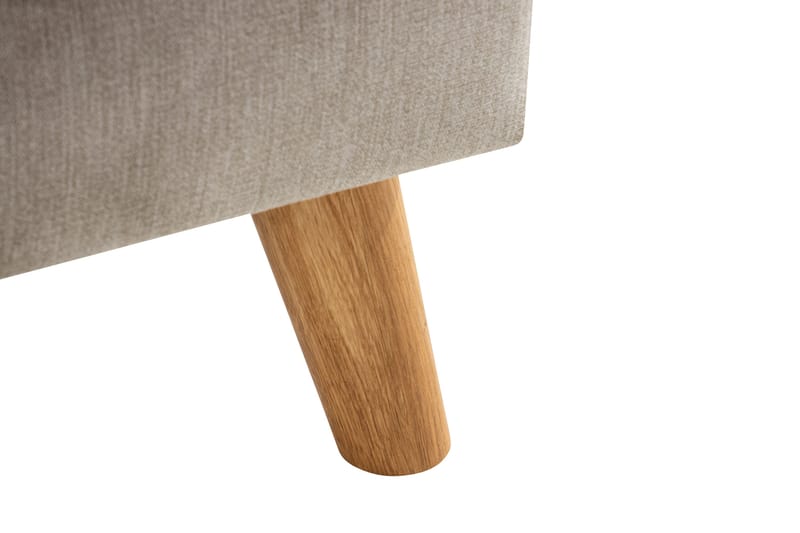 Trend Lyx Fodskammel - Beige/Eg - Møbler - Stole & lænestole - Taburet & skammel - Puf