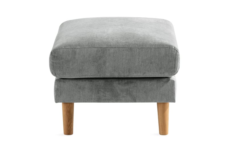 Trend Lyx Fodskammel - Grå/Eg - Møbler - Stole & lænestole - Taburet & skammel - Puf