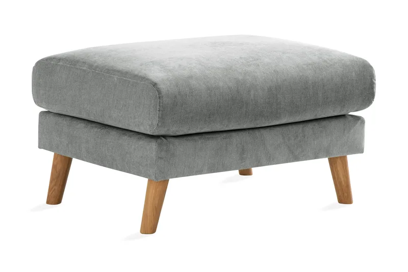 Trend Lyx Fodskammel, Grå/Eg