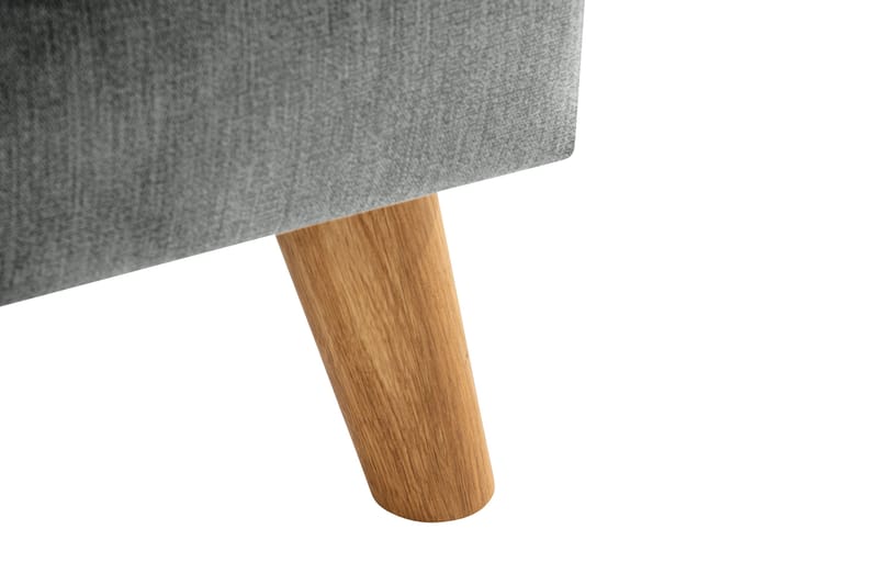 Trend Lyx Fodskammel - Grå/Eg - Møbler - Stole & lænestole - Taburet & skammel - Puf