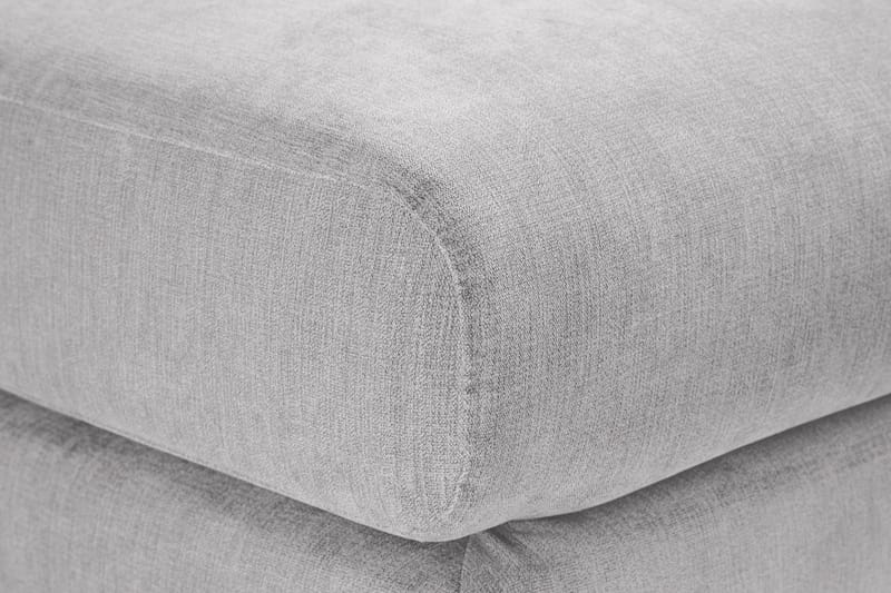 Trend Lyx Fodskammel - Lysegrå/Eg - Møbler - Stole & lænestole - Taburet & skammel - Puf