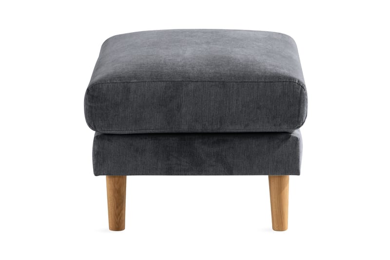 Trend Lyx Fodskammel - Mørkegrå/Eg - Møbler - Stole & lænestole - Taburet & skammel - Puf