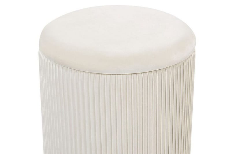 Trumelet Fodskammel med Opbevaring 2-pak - Hvid - Møbler - Stole & lænestole - Taburet & skammel - Puf - Puf med opbevaring