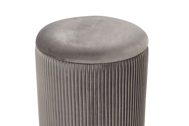 Trumelet Fodskammel med Opbevaring 2-pak - Grå - Møbler - Stole & lænestole - Taburet & skammel - Puf