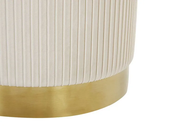 Trumelet Fodskammel med Opbevaring 2-pak - Hvid - Møbler - Stole & lænestole - Taburet & skammel - Puf - Puf med opbevaring