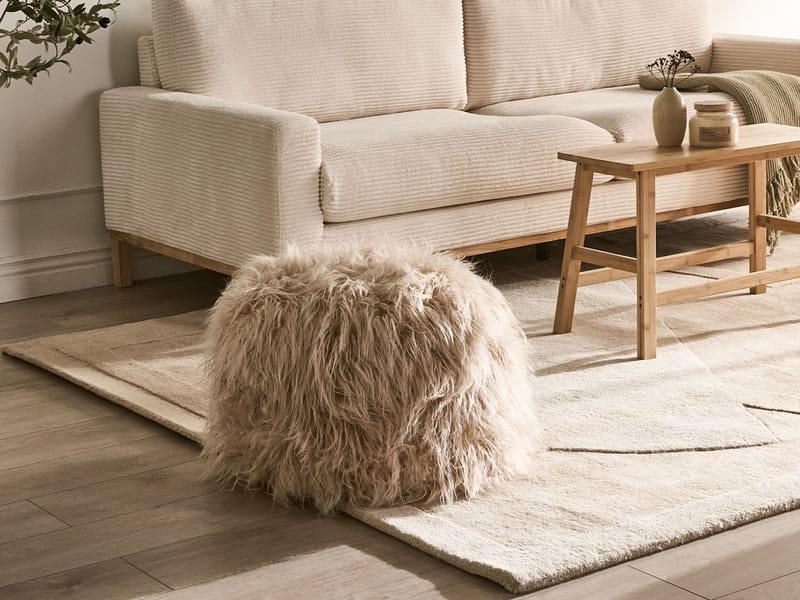 Puf Tukki 50x50 cm - Beige - Møbler - Stole & lænestole - Taburet & skammel - Ottoman