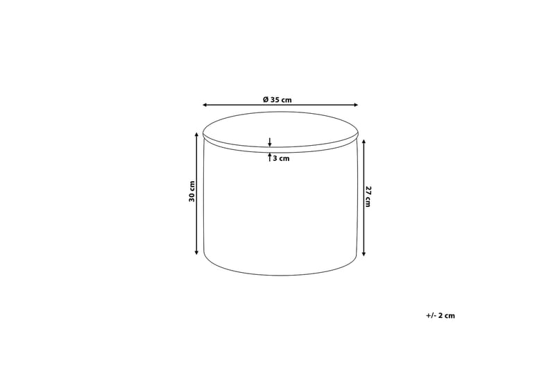 Tunica fodskammel 35 | 35 cm - Grøn - Møbler - Stole & lænestole - Taburet & skammel - Puf