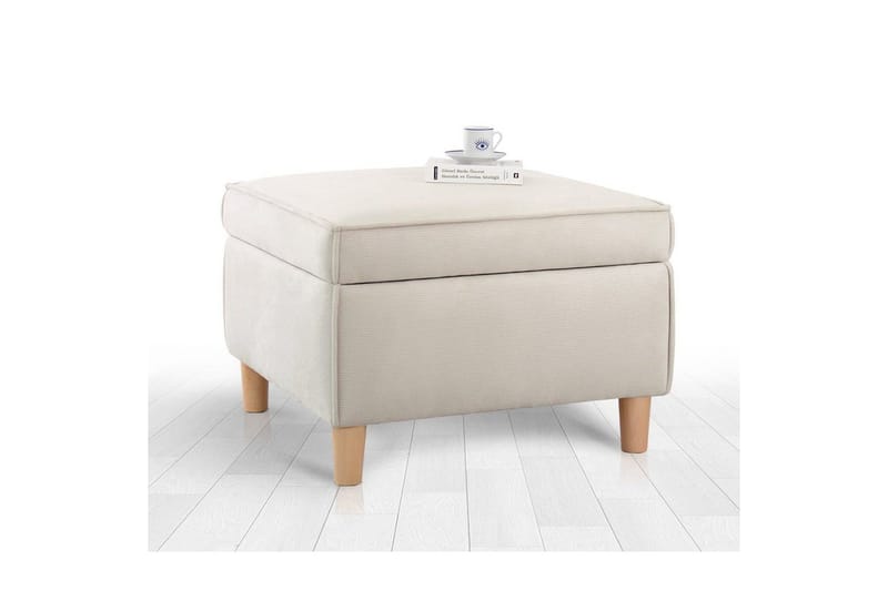 Puf Veyacen Creme - Creme - Møbler - Stole & lænestole - Taburet & skammel - Puf