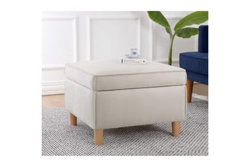 Puf Veyacen Creme - Creme - Møbler - Stole & lænestole - Taburet & skammel - Puf