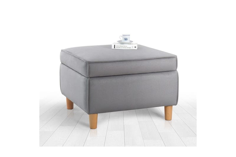 Puf Veyacen Grå - Grå - Møbler - Stole & lænestole - Taburet & skammel - Puf