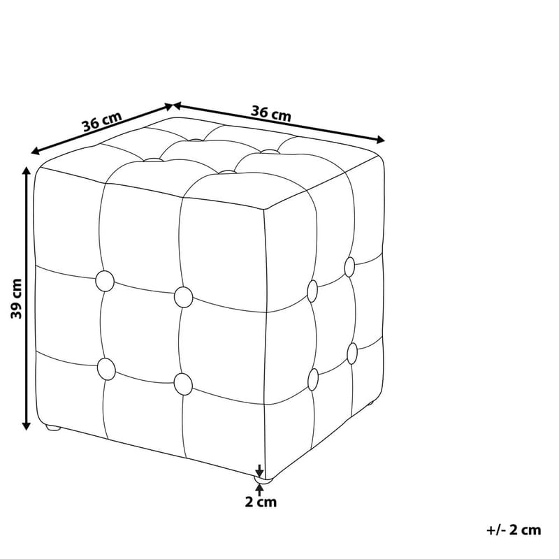 Puf Wisconsin - Grå - Møbler - Stole & lænestole - Taburet & skammel - Ottoman