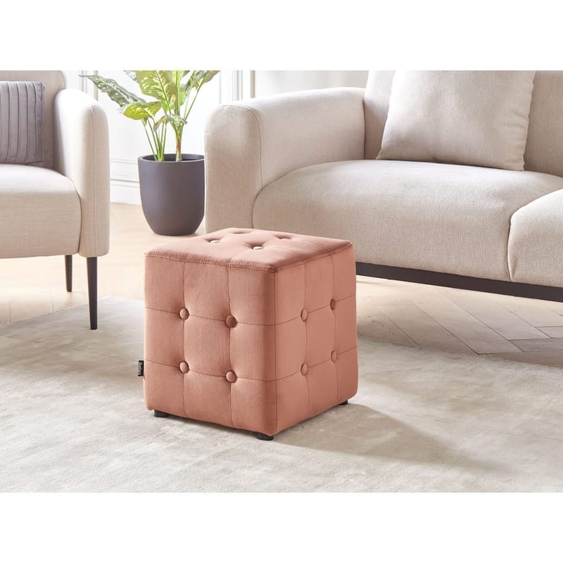 Puf Wisconsin - Rosa - Møbler - Stole & lænestole - Taburet & skammel - Ottoman