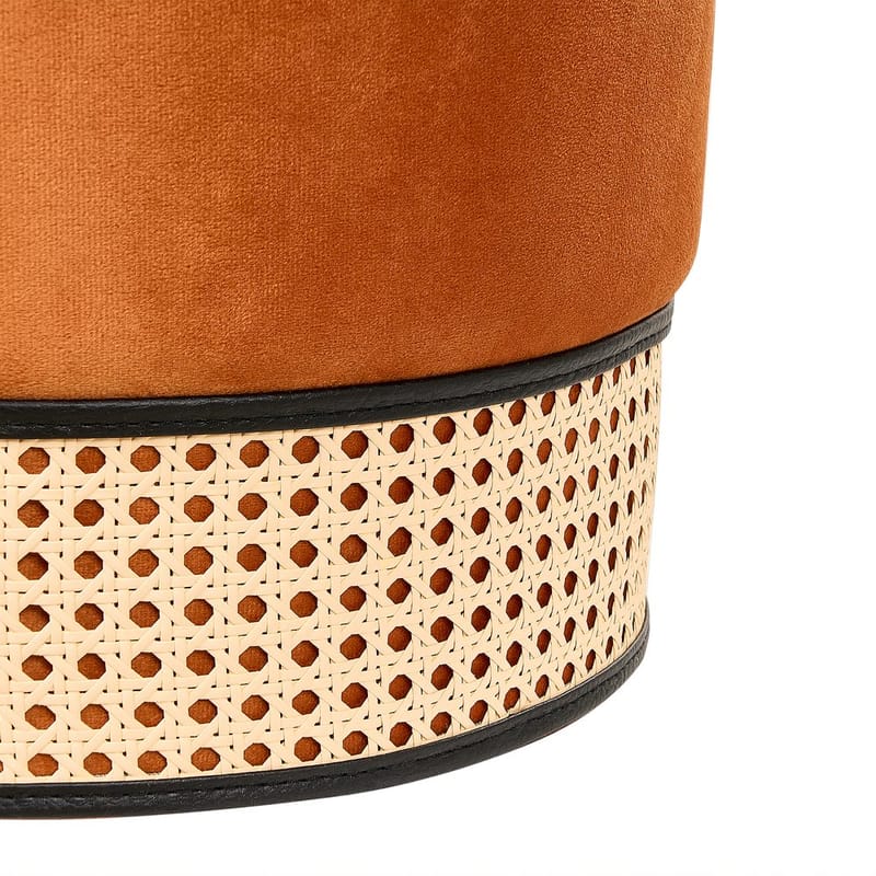 Puf Yankton - Orange - Møbler - Stole & lænestole - Taburet & skammel - Ottoman