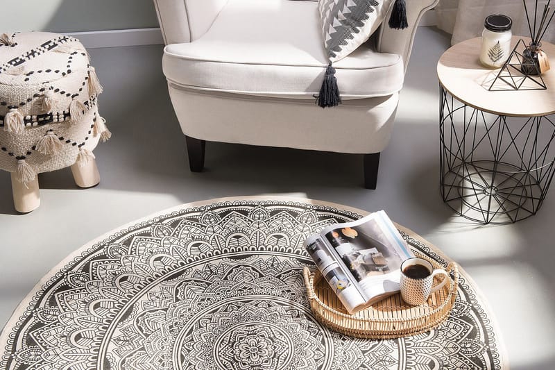 Youness fodskammel - Beige - Møbler - Stole & lænestole - Taburet & skammel - Puf