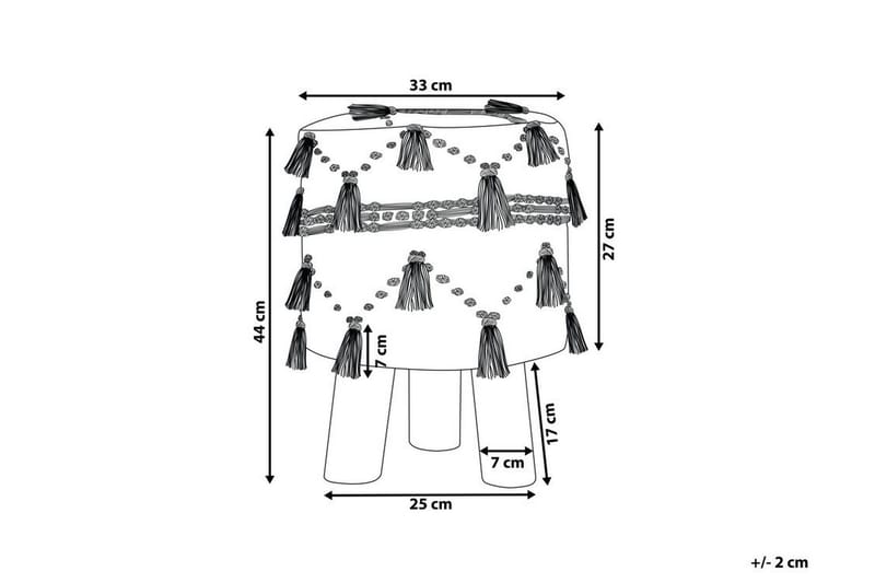 Youness fodskammel - Beige - Møbler - Stole & lænestole - Taburet & skammel - Puf