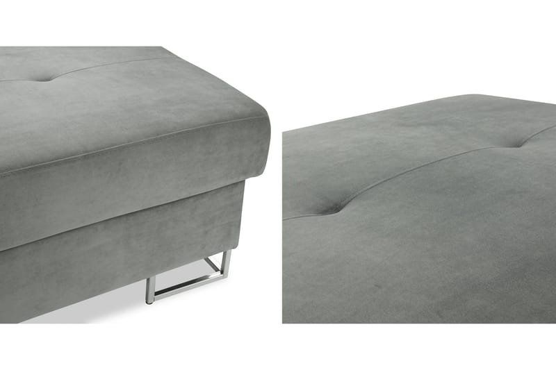 Reginia Fodskammel 104 cm - Sort - Møbler - Stole & lænestole - Taburet & skammel - Puf