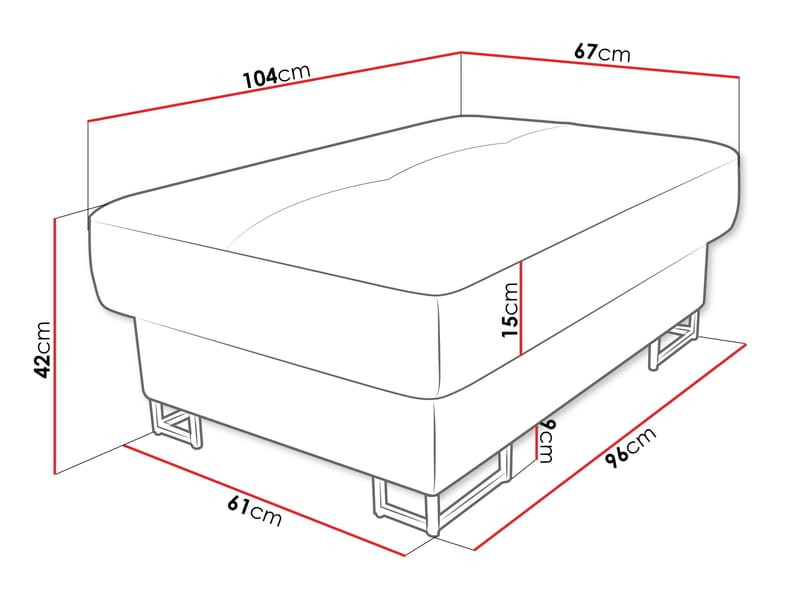 Reginia Fodskammel - brun - Møbler - Stole & lænestole - Taburet & skammel - Ottoman