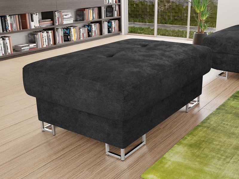 Reginia Fodskammel - sort - Møbler - Stole & lænestole - Taburet & skammel - Ottoman