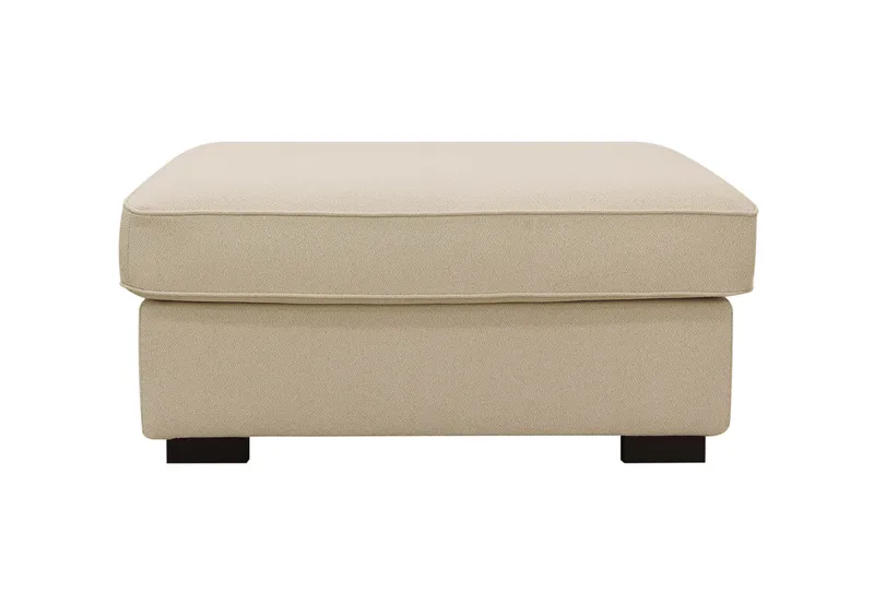 Rossita Fodskammel i Bouclé - Beige - Møbler - Stole & lænestole - Taburet & skammel - Puf